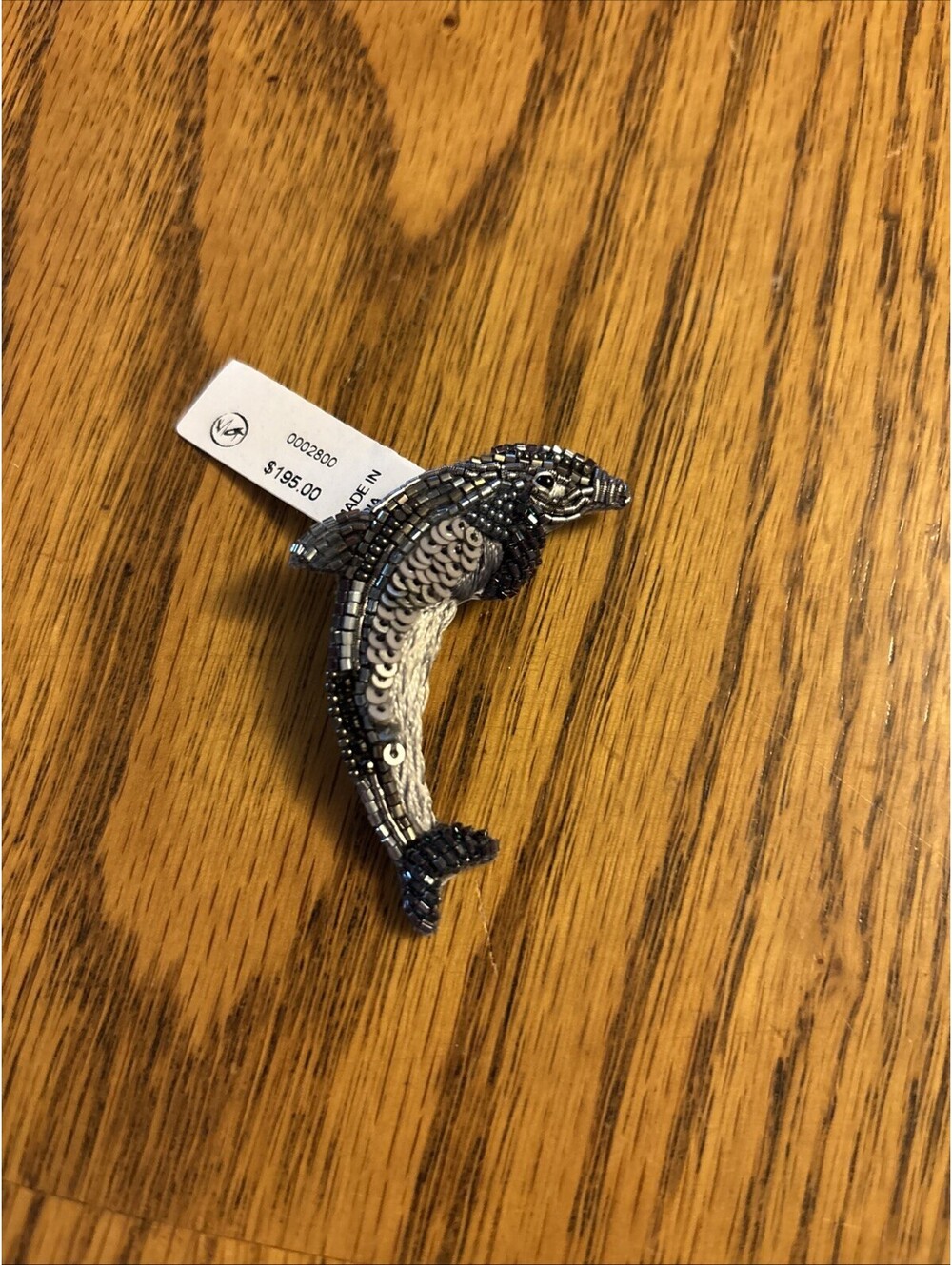 Mignonne Gavigan Dolphin Brooch, $195, BRAND NEW, J236